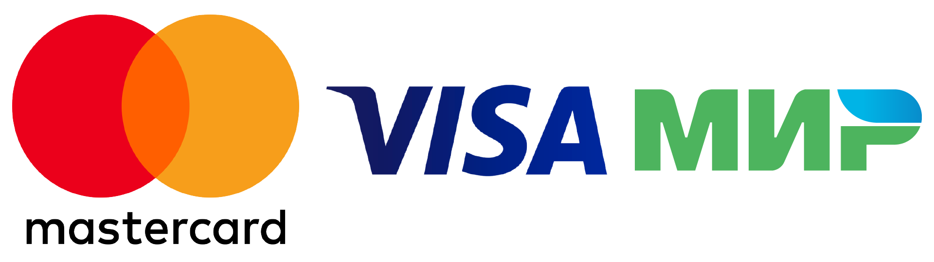 VISA, MasterCard, Платежная система «Мир» VISA, MasterCard, Платежная система «Мир»