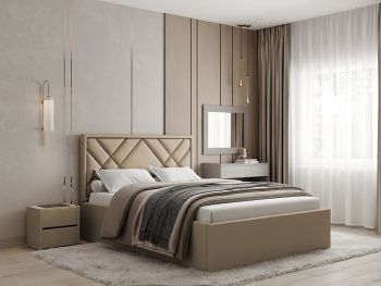 Кровать Мальта с подъемным механизмом кофейная 140х200 Кровать Мальта с подъемным механизмом кофейная 140х200