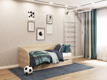 Кровать Юна + Матрас Safety 96х206х92