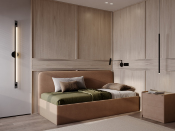 Кровать Рио с подъёмным механизмом бежевая 90х200