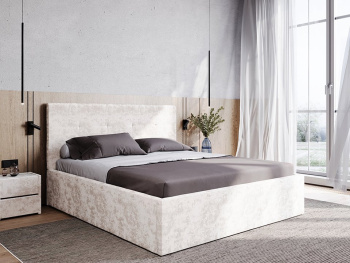 Кровать Милана молочная 140х200