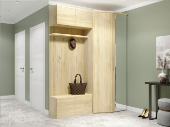 Комплект прихожей с распашными шкафами сонома