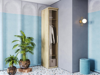 Шкаф Пенал 45х60х236 со штангой (Дуб сонома, Дуб сонома ЛДСП) Шкаф Пенал 45х60х236 со штангой (Дуб сонома, Дуб сонома ЛДСП)